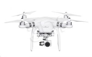 Dron latający DJI Phantom 3 Advanced (Wbudowana kamera biały ze srebrnymi paskami 2,7K)