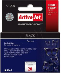 ActiveJet AH-20N tusz czarny do drukarki HP (zamiennik HP 20 C6614D) Supreme