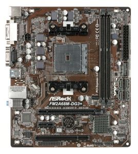 ASROCK FM2A68M-DG3+ A68H SFM2+ (PCX/DZW/VGA/GLAN/SATA3/USB3/RAID/DDR3/CROSSFIRE)
