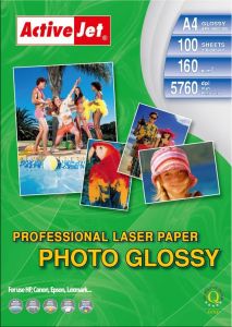 Papier fotograficzny błyszczący Activejet A4 100szt. 160g/m2