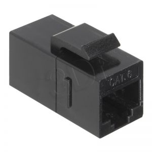 Bachmann 940.112 Keystone RJ45-RJ45 UTP kat.6 G/G, czarny