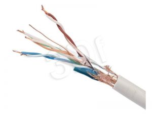 GEMBIRD SFTP KABEL LINKA KAT 5E 100M PODWÓJNIE EKRANOWANY SZARY
