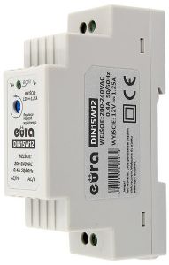 zasilacz din ''eura'' din15w12 12v 1,25 a dc - możliwość montażu - zadzwoń: 34 333 57 04 - 37 sklepó