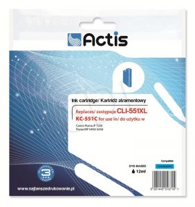 Actis KC-551C tusz cyan do drukarki Canon (zamiennik Canon CLI-551C) Standard