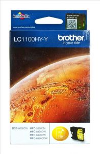 BROTHER Tusz Żółty LC1100HYY=LC-1100HYY, 750 str.