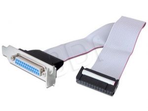 Adapter Gembird IDC 26 pin - DB25 F-F na śledziu LOW PROFILE