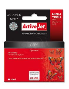 ActiveJet ACC-526GN tusz szary do drukarki Canon (zamiennik Canon CLI-526G) Supreme/ chip
