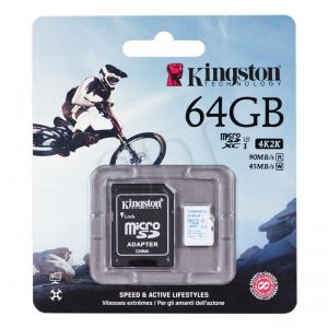 Kingston micro SD Action Camera 64GB Class U3