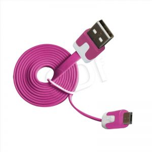 Kabel Msonic MLU527NP ( USB 2.0  A-B M-M PVC 1m różowy )