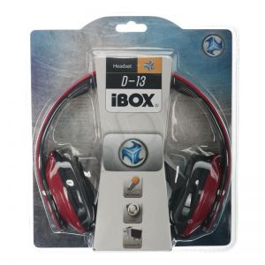 Słuchawki nauszne Ibox D13 (Czerwono-czarny)