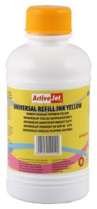 Activejet uniwersalny tusz żółty do uzupełnień 250ml URB-250Y
