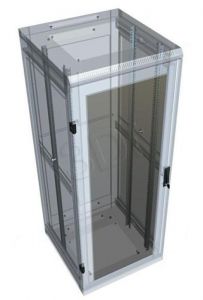 Triton Szafa rack 19\ stojąca RMA-45-A88-CAX-A1 (45U, 800x800mm, przeszklone drzwi, kolor jasnoszar