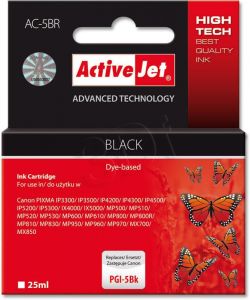 ActiveJet AC-5BR tusz czarny do drukarki Canon (zamiennik Canon PGI-5BK) Premium/ chip