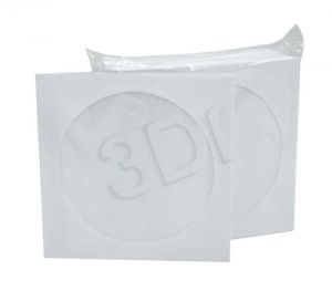 Koperta na płyty CD/DVD  1mm biały 100szt.