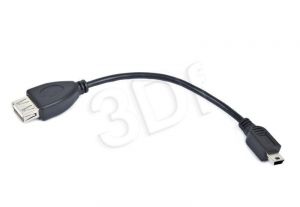 Kabel Gembird ( mini USB - USB OTG M-F 0.15m czarny )