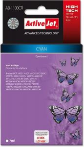 ActiveJet AB-1100CR tusz cyan do drukarki Brother (zamiennik Brother LC1100C, LC980C) Premium