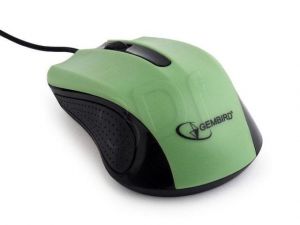 Gembird Mysz przewodowa optyczna MUS-101-G 1200dpi czarno-zielona