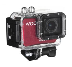 KAMERA SPORTOWA WOO ACTION CAMERA 4K RED AKCESORIA