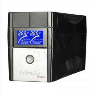 UPS Activejet AJE-EASY 650VA LCD/USB/2xSchucko/7Ah (line interactive)