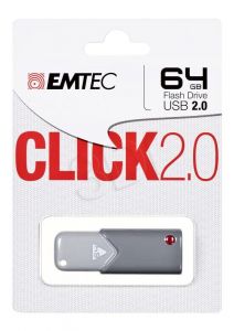 Emtec Flashdrive Click B100 64GB USB 2.0 ciemnoszary