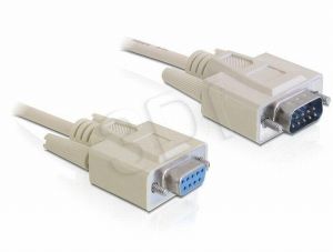 Kabel Delock ( RS-232 Sub-D9 F-M 1m szary )