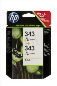 HP Tusz HP343x2=CB332EE, Zestaw 2xKolor, 2xC8766EE