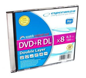 DVD+R DL Esperanza 1246 8,5GB 8x 1szt. slim