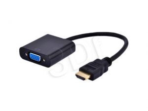 Adapter Gembird HDMI - VGA + audio M-F