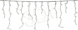 Activejet Dekoracja zewnętrzna-sople AJE-ICE100 (100 LED zimna biel 2,3m) czarny przewód