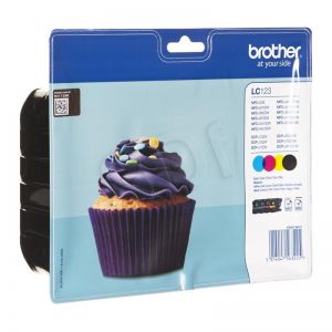 BROTHER Tusz LC123VALBP=LC-123VALBP, Zestaw CMYBk, LC123C+LC123M+LC123Y+LC123BK
