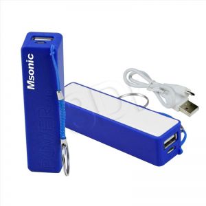MSONIC POWER BANK 2500MAH, LI-ION MY2552B NIEBIESKI