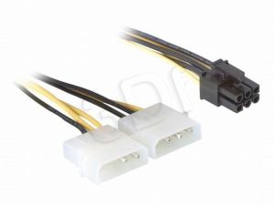 Kabel zasilający Gembird ( 2HDD/6 pin BTX 0.15m czarny )