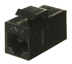 Łącznik RJ45-RJ45 kat.6 UTP Alantec czarny do panela