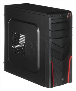 OBUDOWA AEROCOOL V2X BLACK/RED - USB3.0 - CZARN0-CZERWONA