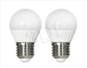 Activejet żarówka LED SMD AJE-DS3027G-C DB (kulista 320lm 4W E27 biały zimny) 2 szt.