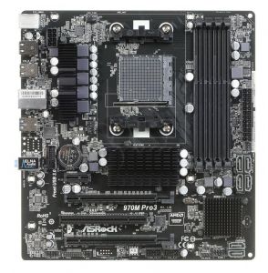 ASROCK 970M PRO3 A970 SAM3+ (PCX/DZW/GLAN/SATA3/USB3/RAID/DDR3/CROSSFIRE) mATX