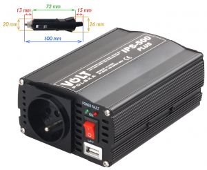 przetwornica volt polska ips-500 plus 24v / 230v 350/500 w - możliwość montażu - zadzwoń: 34 333 57
