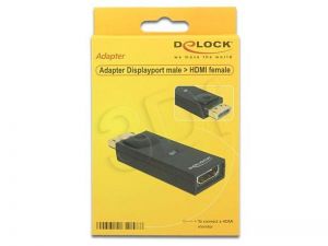 Adapter Delock DisplayPort - HDMI M-F