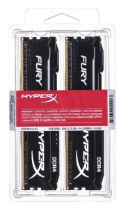 Kingston HyperX FURY DDR4 DIMM 16GB 2666MHz (2x8GB) HX426C15FBK2/16
