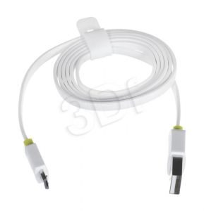 Kabel I-Box ( USB 2.0 typ A - microUSB typ B M-M 1m biały )