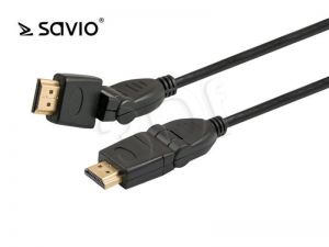 Kabel HDMI Savio CL-88 ( HDMI A - HDMI A M-M PVC 1,5m czarny )