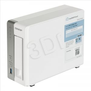 Serwer NAS QNAP TS-131 (Tower HDD 1szt. Pamięć RAM 512MB Freescale ARMv7 Cortex-A9 dual-core 1.2GHz)