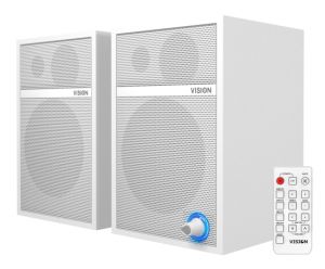 Głośniki aktywne Vision SP-1800P (2x30W) Białe